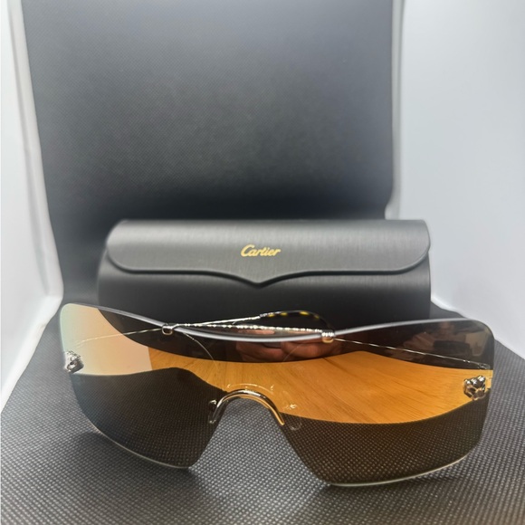 Cartier Men's Sunglasses - Gold and Black
